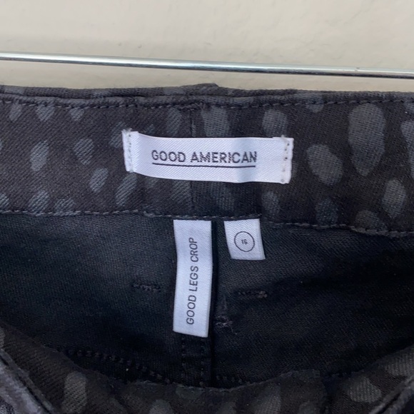 Good American crop leopard foil Sz 16 NWT - Picture 4 of 5